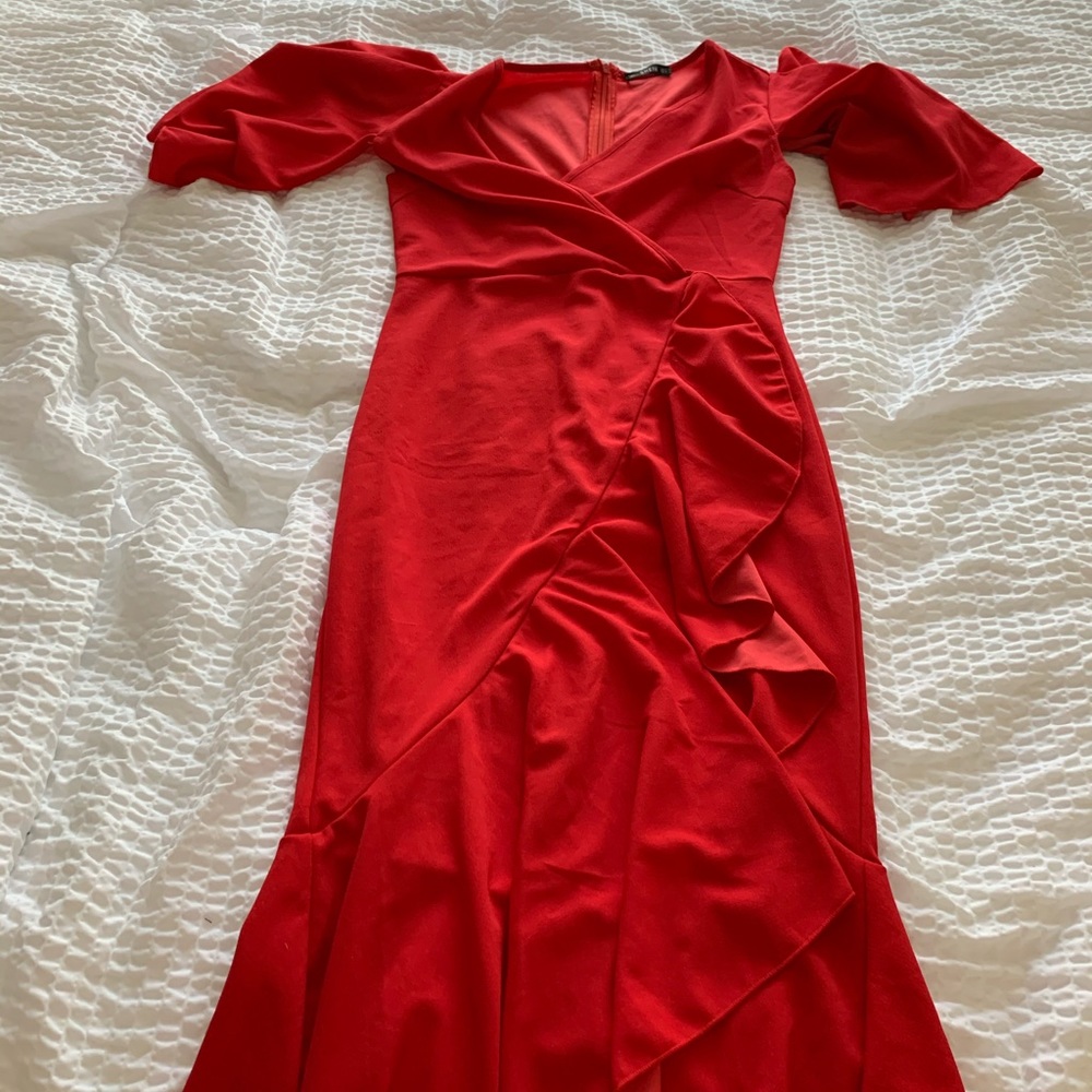 Red Mermaid Elegant Dress